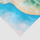 Papier Mousseline Tortue de mer verte (Détail)