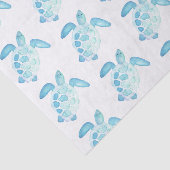 Papier Mousseline Tortue marine dans les pastels (Détail)