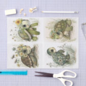 Papier Mousseline Tortues de bébé (Artisanat)