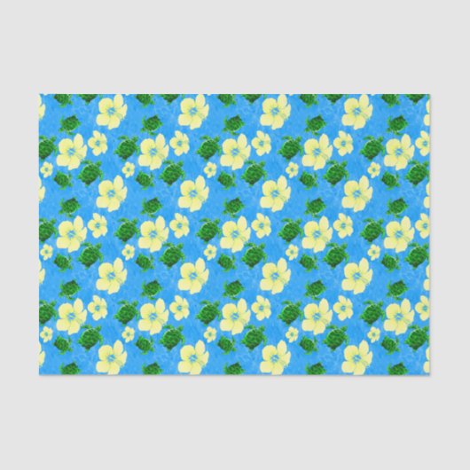 Papier Mousseline Tortues de mer verte hawaïennes (Recto)