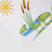 Papier Mousseline Tortues en papier de tissu décoratif (Détail)