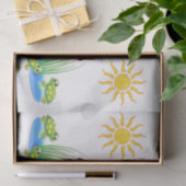 Papier Mousseline Tortues en papier de tissu décoratif (Cadeau)