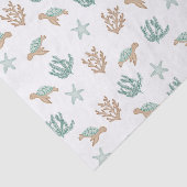 Papier Mousseline Tortues Natation (Détail)