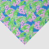 Papier Mousseline Tortues tropicales colorées Motif (Détail)