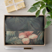 Papier Mousseline Toucan Fleurs roses tropicales Peinture Découpage (Cadeau)