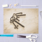 Papier Mousseline Touches de squelette d'antiquité désespérées sur l (Artisanat)