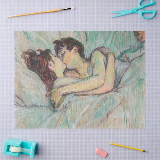 Papier Mousseline Toulouse-Lautrec - En Lit, Baiser (Artisanat)