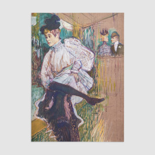 Papier Mousseline Toulouse-Lautrec - Jane Avril dansant