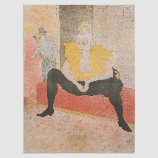 Papier Mousseline Toulouse-Lautrec - Mademoiselle Cha-u-kao Siège
