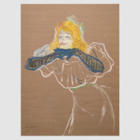 Toulouse-Lautrec - Yvette Guilbert chantant