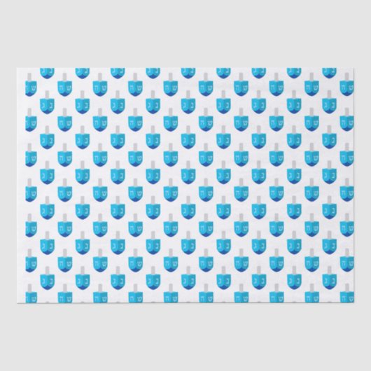 Papier Mousseline Toupie de Hanoukka (Recto)