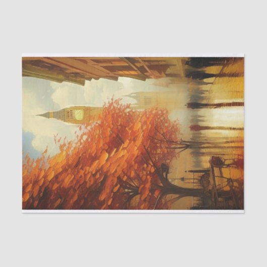 Papier Mousseline Tour de l'horloge (Recto)