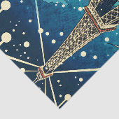 Papier Mousseline Tour Eiffel à Paris, France à l'heure de Noël (Détail)