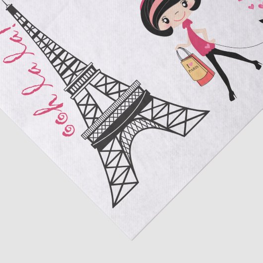 Papier Mousseline Tour Eiffel Paris (Détail)