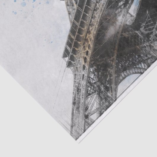 Papier Mousseline Tour Eiffel, Paris, France (Détail)