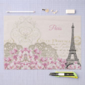 Papier Mousseline Tour Eiffel, Paris Magnolia Rose (Artisanat)