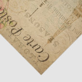 Papier Mousseline Tour Eiffel Roses roses roses Français Ephémère Dé (Détail)