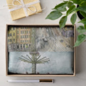 Papier Mousseline Tour européen d'oscillation d'aquarelle des (Cadeau)