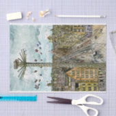 Papier Mousseline Tour européen d'oscillation d'aquarelle des (Artisanat)