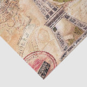 Papier Mousseline Tour française Effiel Retro (Détail)