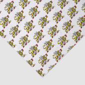 Papier Mousseline Tour Lion Fleur de Lis Crest Emblem C (Détail)