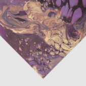 Papier Mousseline tourbillon d'encre d'or iris : (Détail)