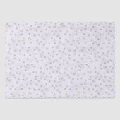 Papier Mousseline Tourbillonnant Pastel Violet Étoiles & Lunes (Recto)