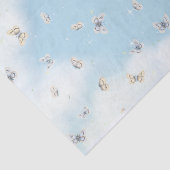 Papier Mousseline Tournée de papillon dans le ciel bleu de rêve (Détail)