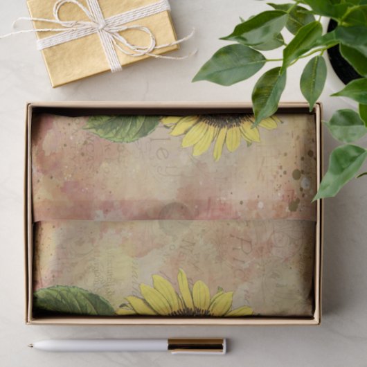 Papier Mousseline Tournesol (Cadeau)