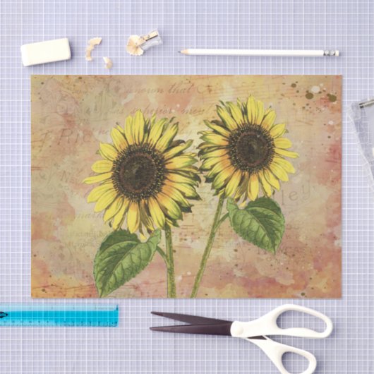 Papier Mousseline Tournesol (Artisanat)
