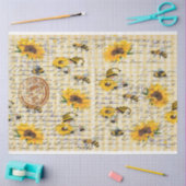 Papier Mousseline Tournesol Bee Gnome (Artisanat)