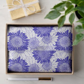 Papier Mousseline Tournesol Bleu (Cadeau)