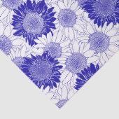 Papier Mousseline Tournesol Bleu (Détail)