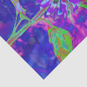 Papier Mousseline Tournesol bleu Abstrait | retro funky (Détail)