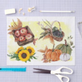 Papier Mousseline Tournesol d'automne Thanksgiving Citrouille Harves (Artisanat)
