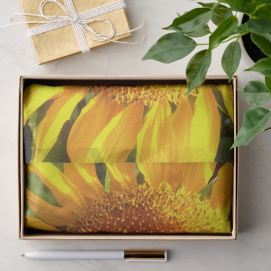 Papier Mousseline Tournesol de mammouth jaune géant (Cadeau)