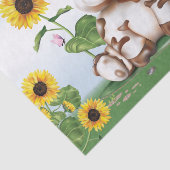 Papier Mousseline Tournesol de vache (Détail)