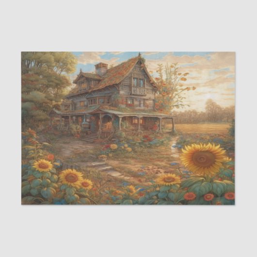 Papier Mousseline Tournesol Dreams (Recto)