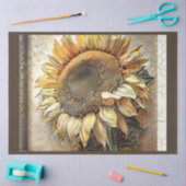 Papier Mousseline Tournesol En Cadre Collection D'Art Moderne (Artisanat)