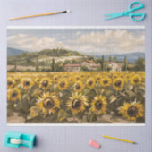 Papier Mousseline Tournesol Impressionniste Peinture Découpage (Artisanat)