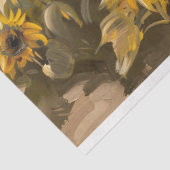 Papier Mousseline Tournesol Impressionniste Peinture Découpage (Détail)