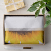 Papier Mousseline Tournesol jaune et Brown blanc (Cadeau)