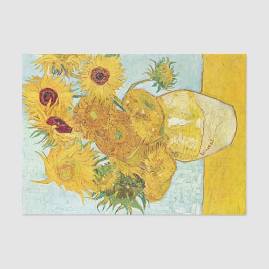 Papier Mousseline tournesol par Vincent Van Gogh, post impressionnis (Recto)