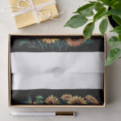 Papier Mousseline Tournesol pourpre, Dramatique Découpage Florale (Cadeau)