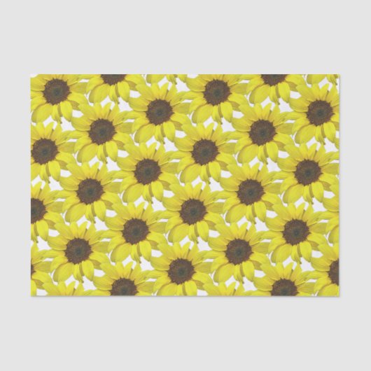 Papier Mousseline Tournesol recouvert  (Recto)