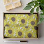 Papier Mousseline Tournesol recouvert  (Cadeau)