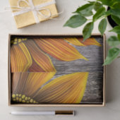 Papier Mousseline Tournesol rustique sur la Barre (Cadeau)