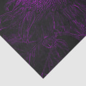 Papier Mousseline Tournesol violet noir Floral Art Découpage (Détail)