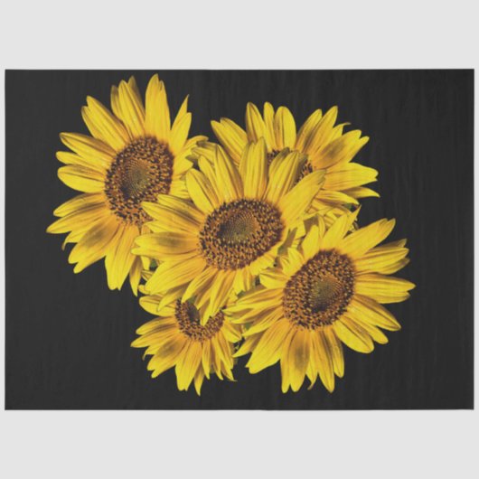 Papier Mousseline Tournesols (Recto)