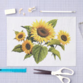 Papier Mousseline Tournesols (Artisanat)